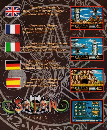 Satan (UK) (1989) box cover back